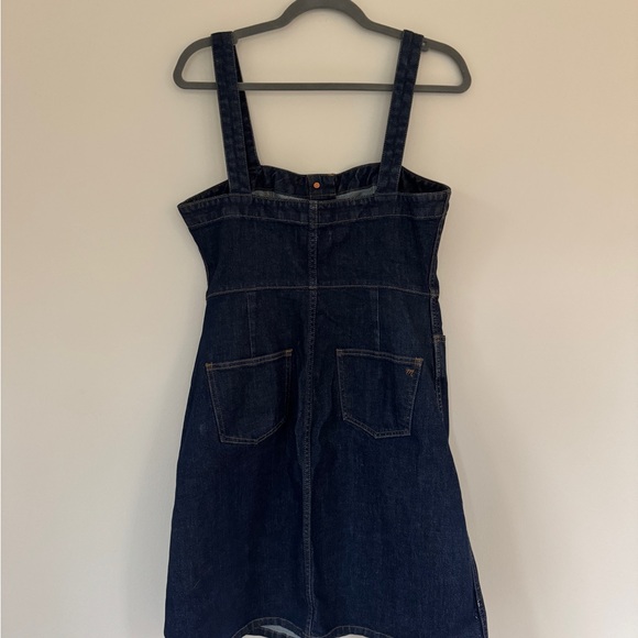 MADEWELL dark denim button down dress, Size 10 - Picture 3 of 5